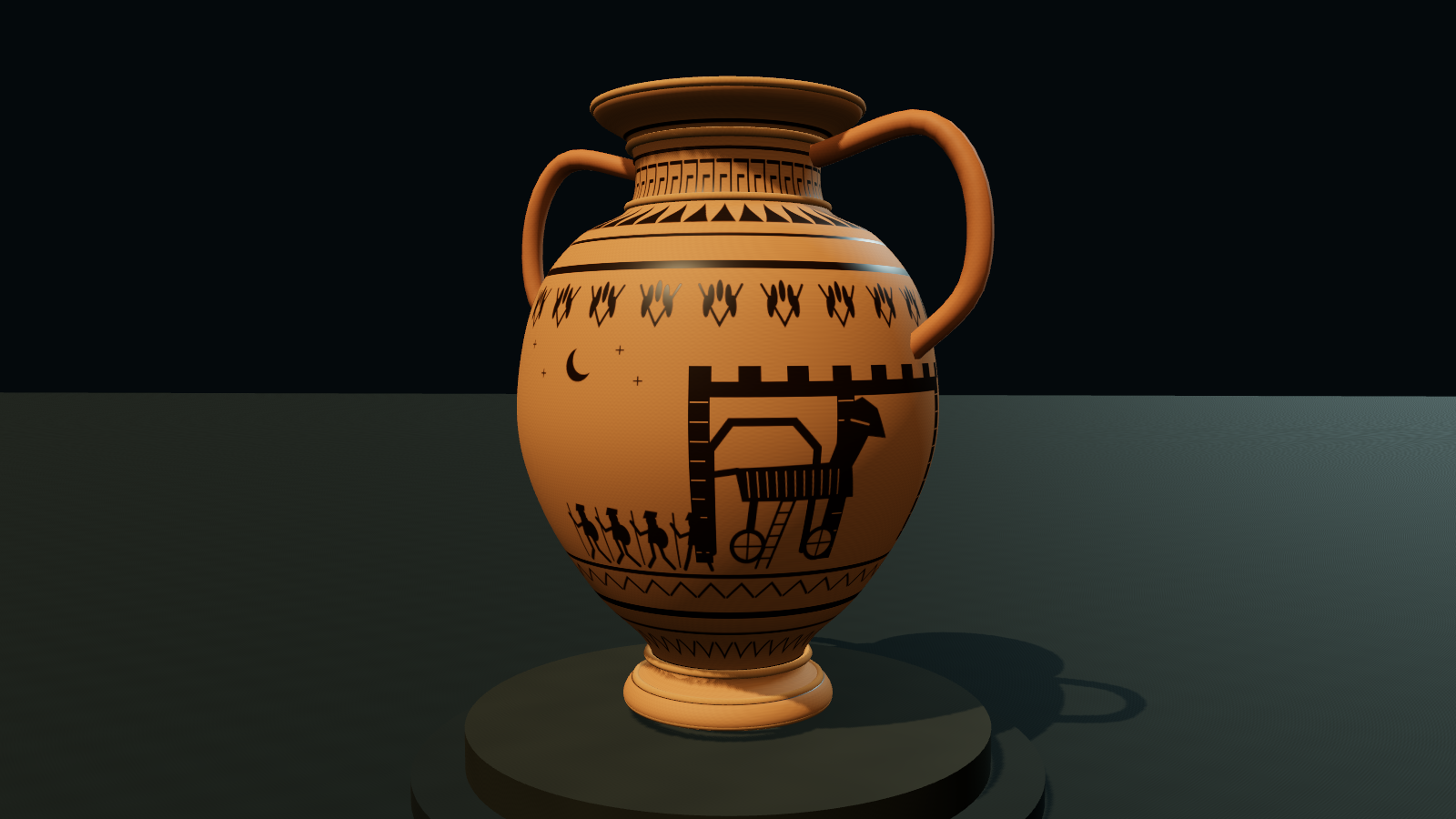 Troy, Written in Clay: captured frame from the animation
