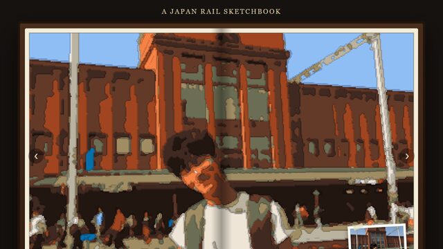 A Japan Rail Sketchbook: Tokyo Station in marker style
