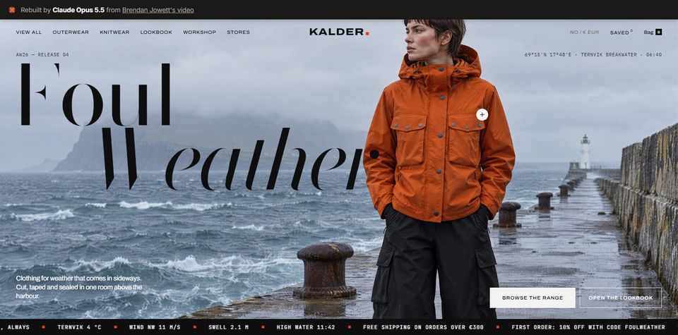 KALDER, clothing brand