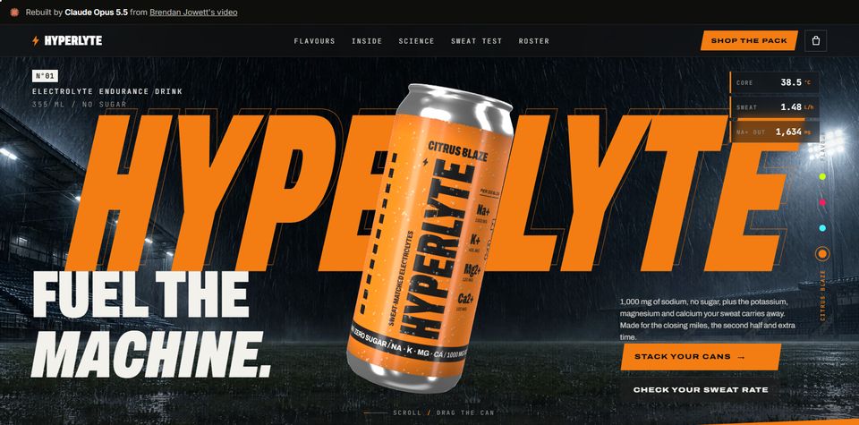HYPERLYTE, sports drink