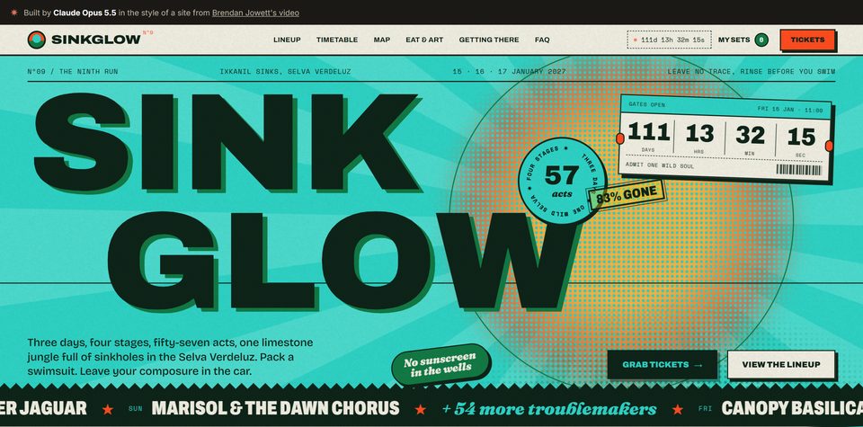 SINKGLOW Nº9, jungle cenote festival