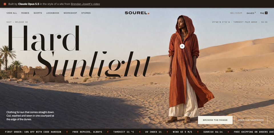 SOUREL, desert sun-wear