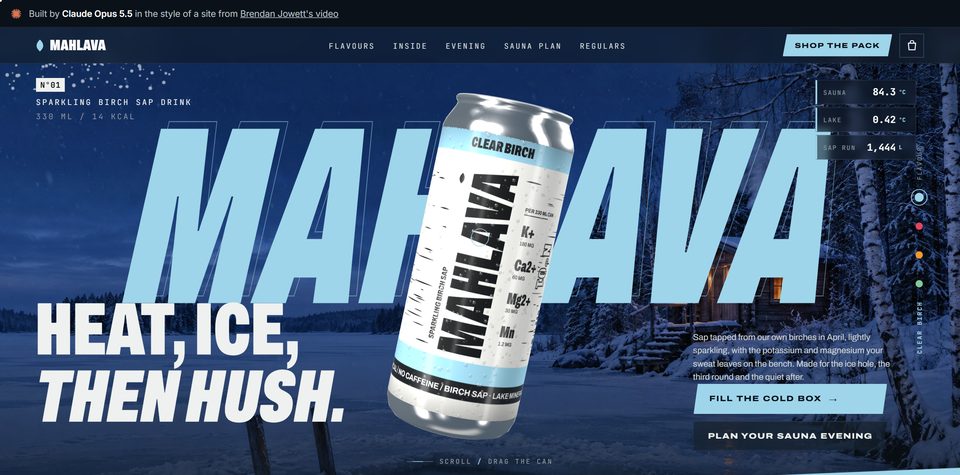 MAHLAVA, birch-sap sauna drink