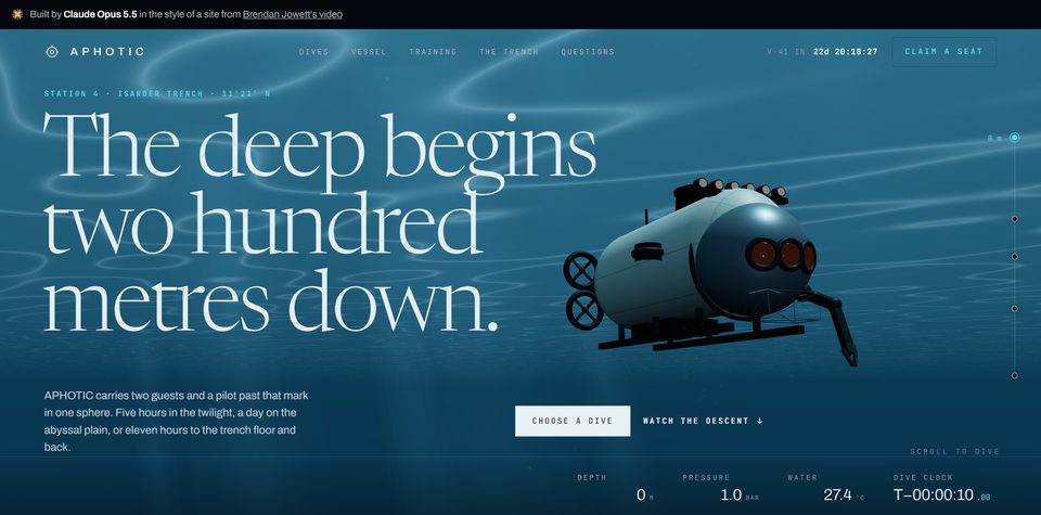 APHOTIC, deep-sea trench dives