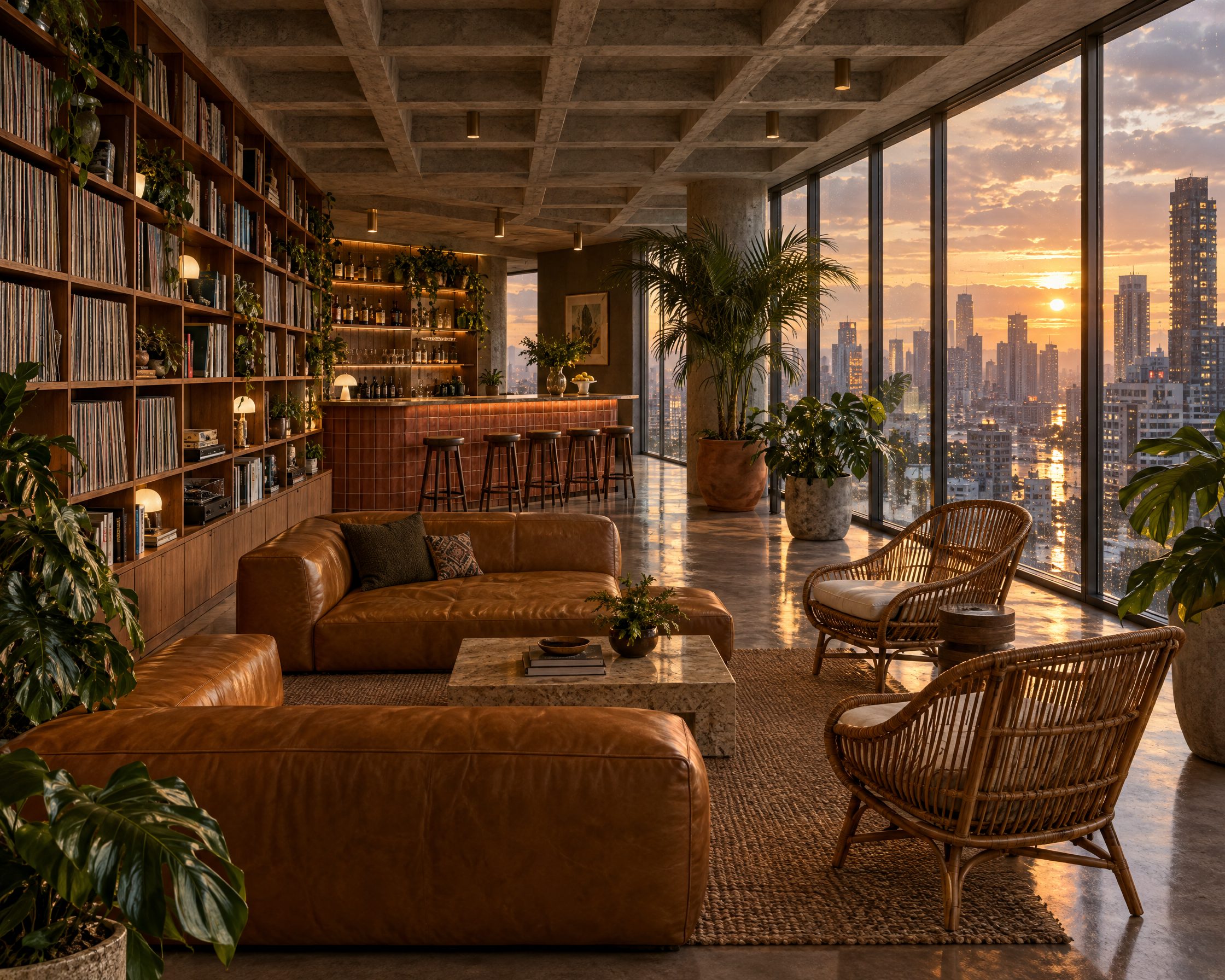 Residents' club lounge