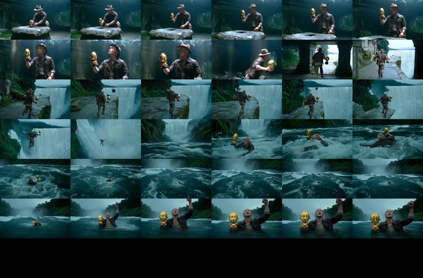 One frame per second of the final film